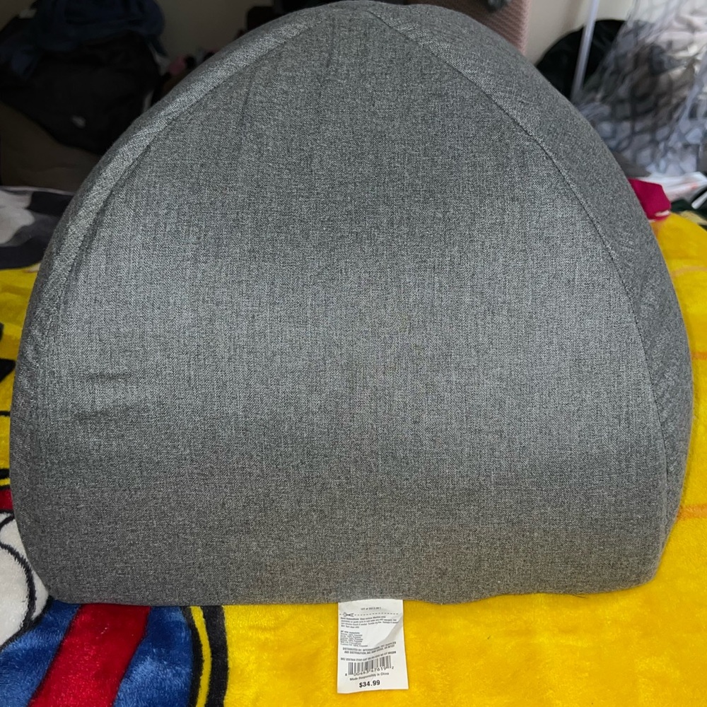 EveryYay Gray Snooze Fest Igloo Hooded Cat Bed, 16" L X 16" W X 14" H